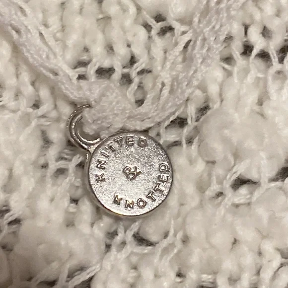 Anthropologie knitted and knotted short sleeve sweater- size large - Picture 5 of 8